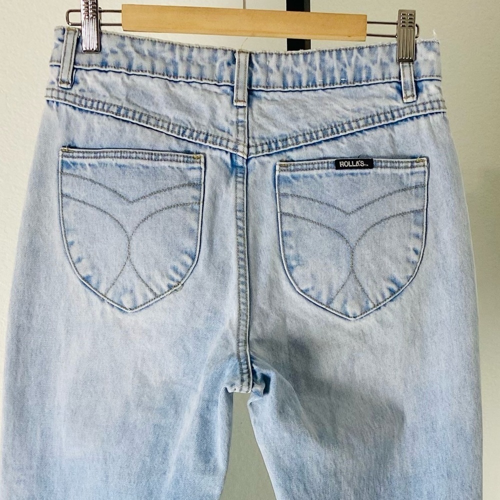 ROLLA’S Free People Classic Straight Leg Jeans Size 28 90s Blue - Picture 11 of 16